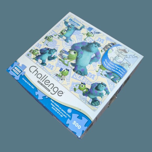 2 for $20 Disney Pixar “Monsters University” 500-Piece Mega Puzzles Challenge - Picture 1 of 4